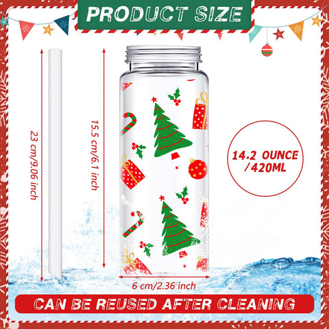 Vaso plástico LOYIM navidad duradero y brillante para bebidas