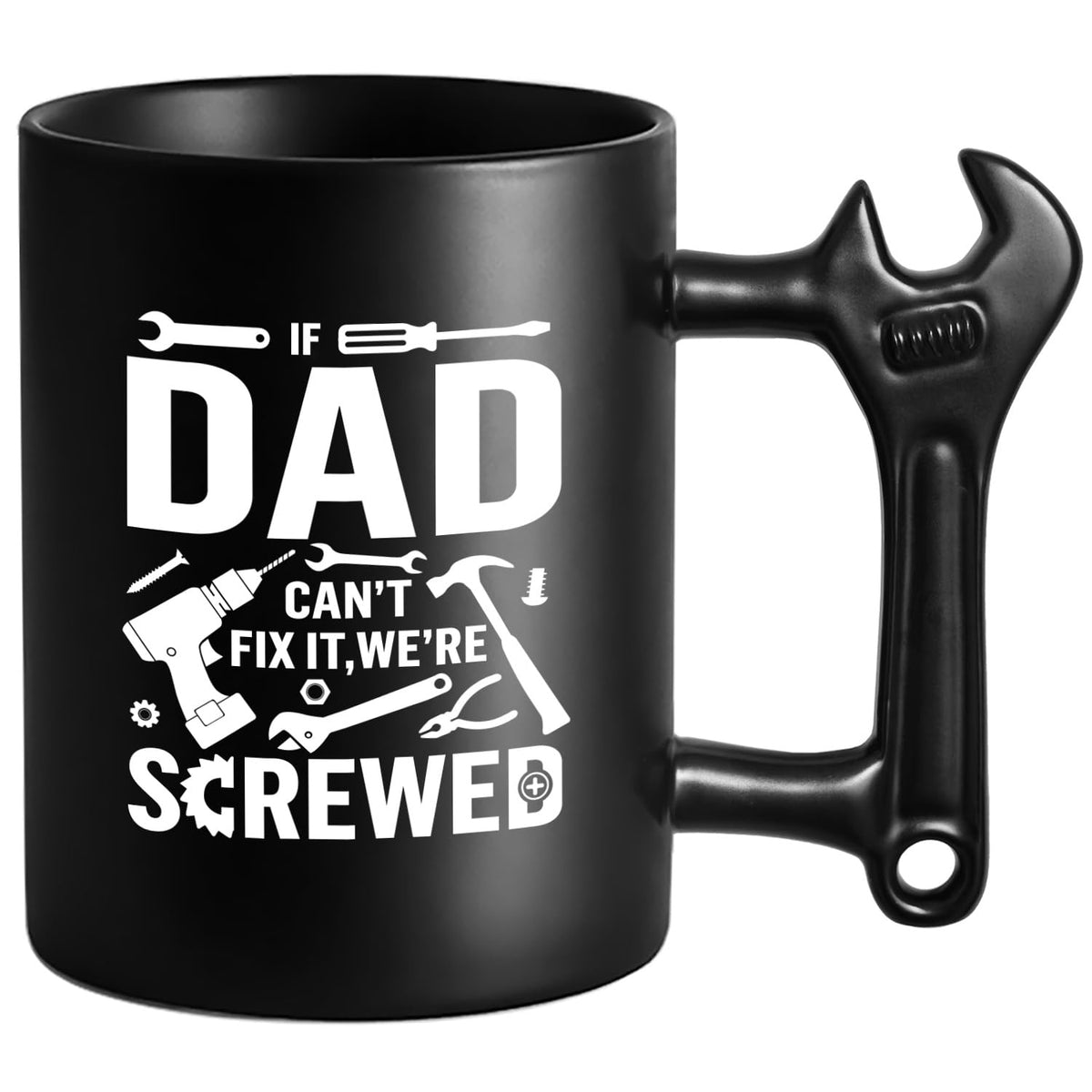 LOZACHE Taza con manija de llave, ideal para empezar el día con humor.