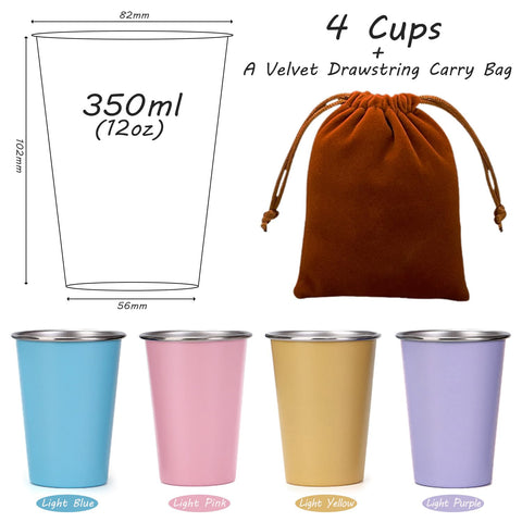 Vasos LOZACHE multicolor, perfectos para meriendas y bebidas.
