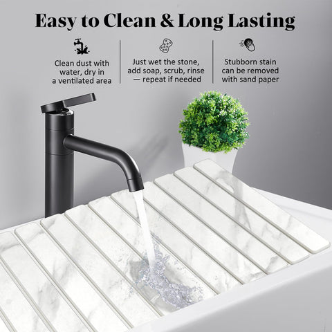 Tierra diatomácea de Lprmnnc, absorbente, ideal para secar platos.