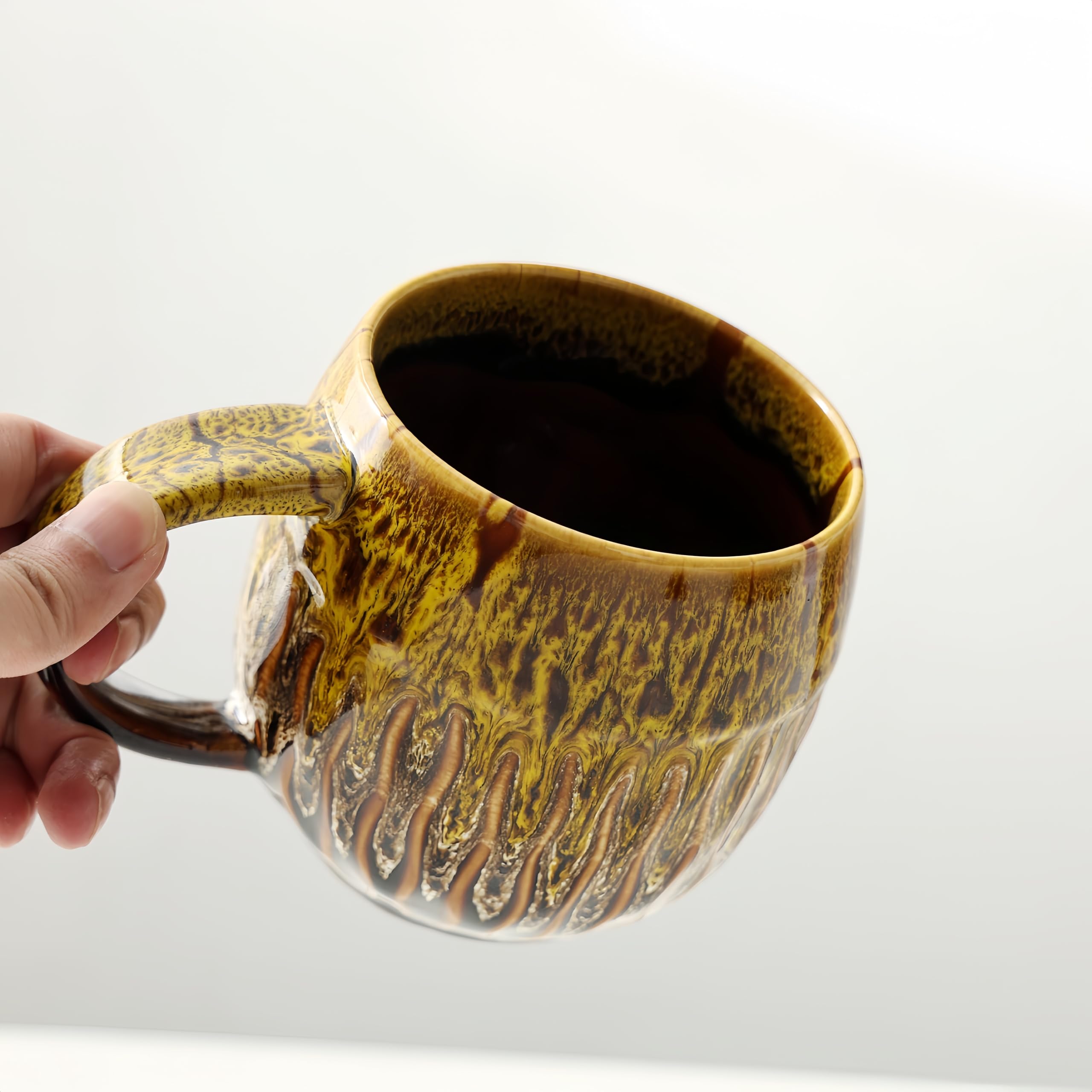 Taza lpylxingyan apta para microondas y lavavajillas, perfecta para uso diario.