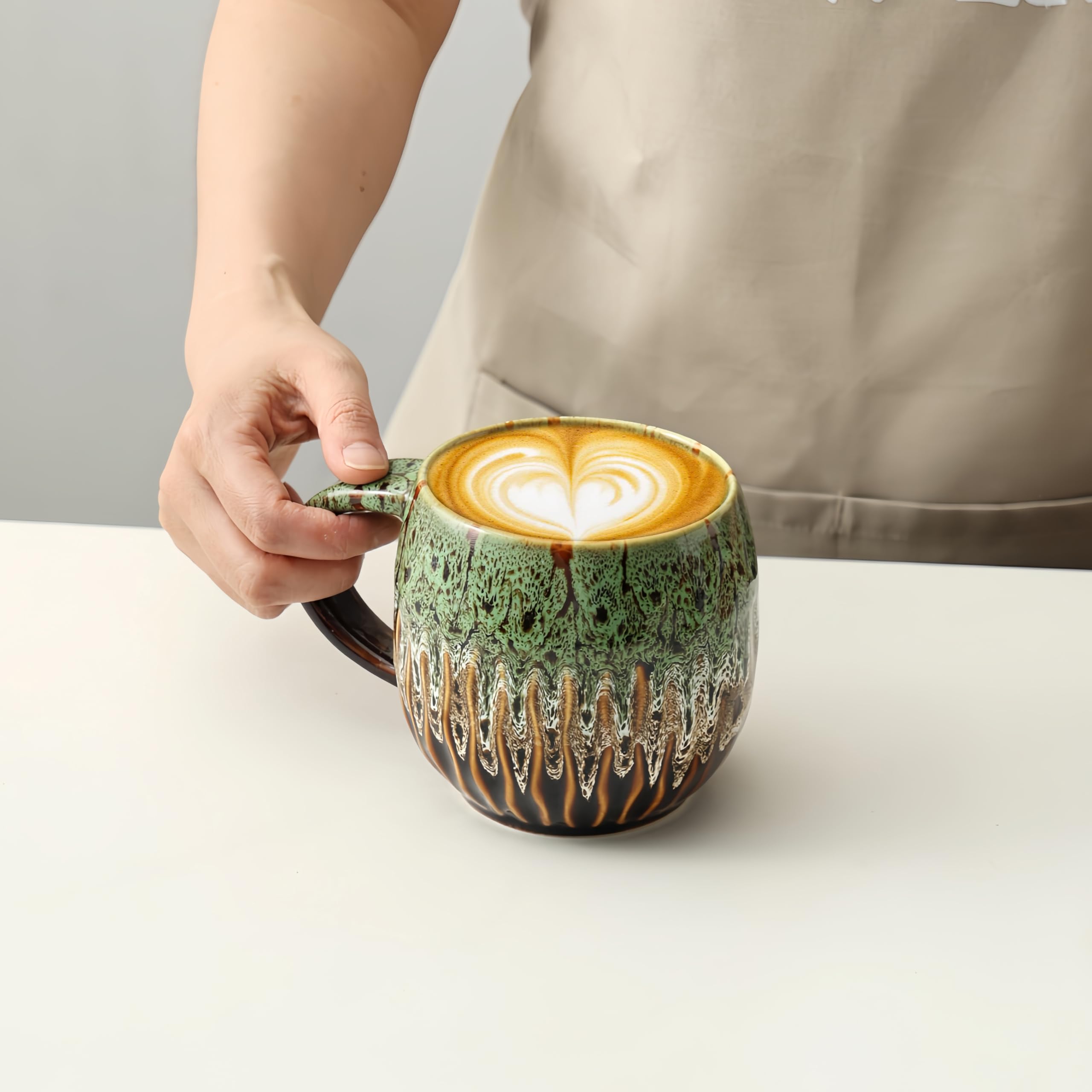 lpylxingyan taza apta microondas y lavavajillas para calentamiento rápido