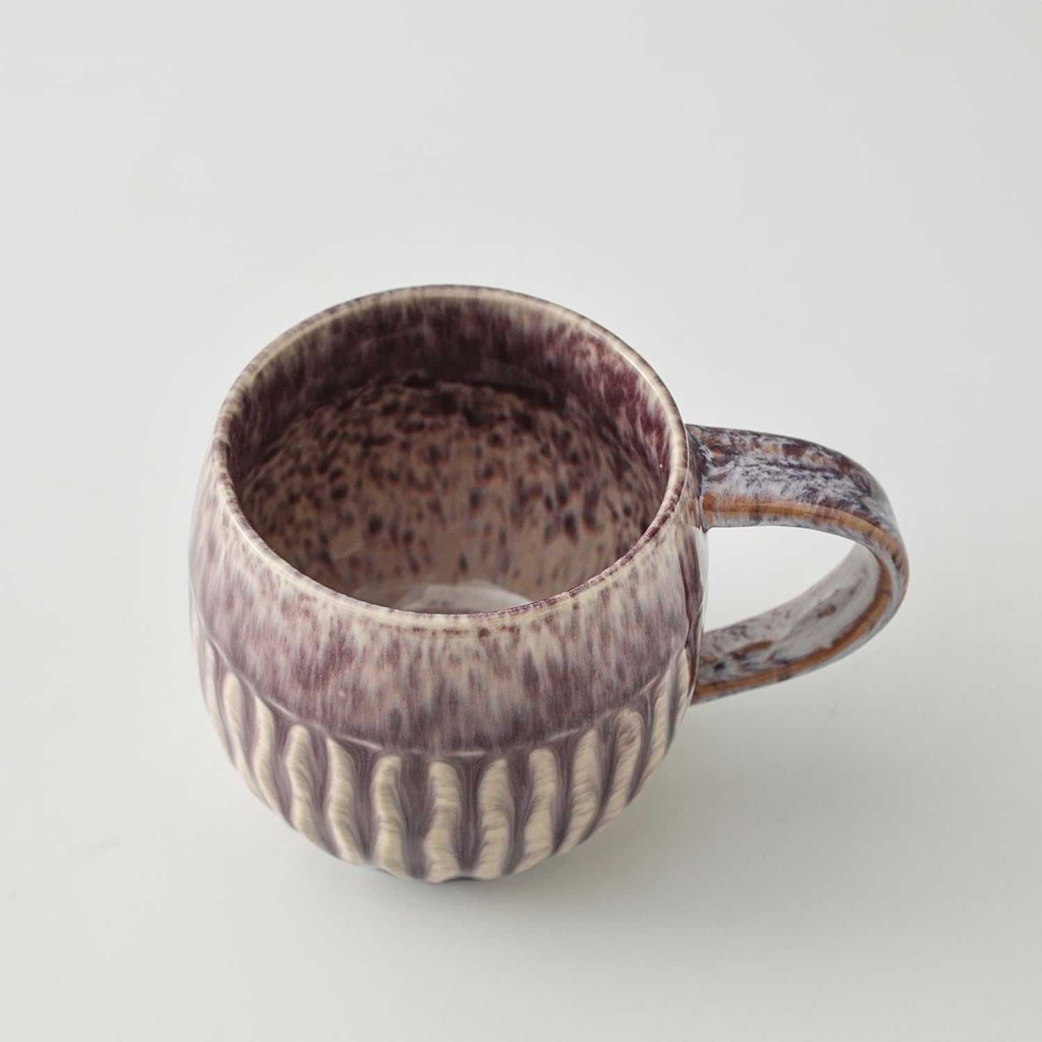 Color morado vibrante de lpylxingyan en la taza, complemento moderno.