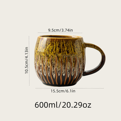 Taza lpylxingyan veinte onzas, capacidad seiscientos mililitros, perfecta para cafés con leche y tés grandes.