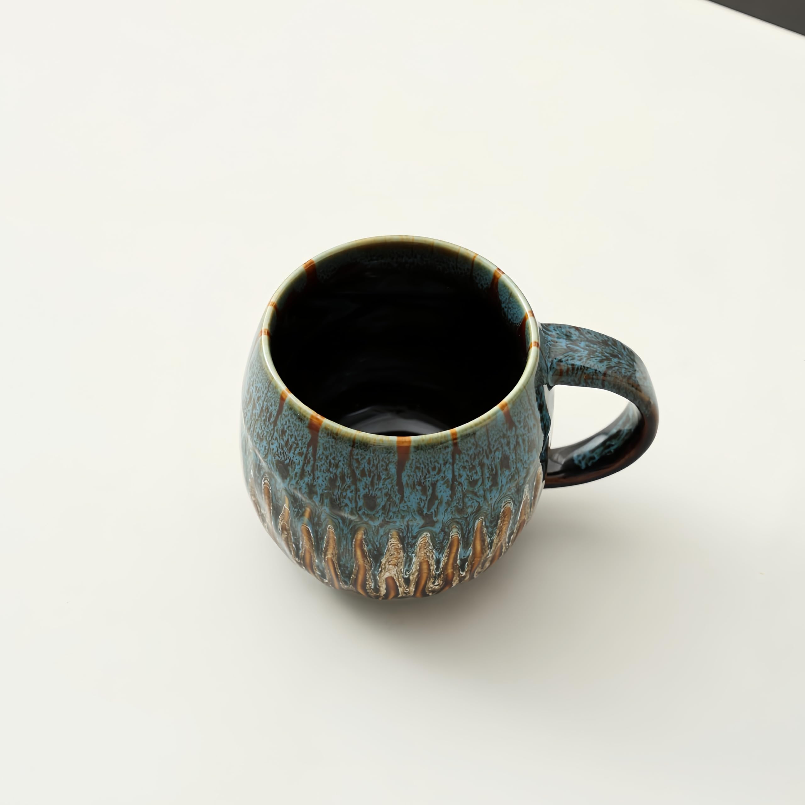lpylxingyan taza momento cafe amanecer 20 onzas azul: acompaña rutinas matutinas.