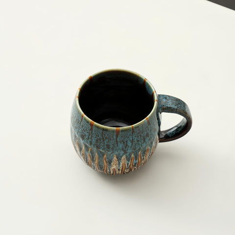 lpylxingyan taza momento cafe amanecer 20 onzas azul: acompaña rutinas matutinas.