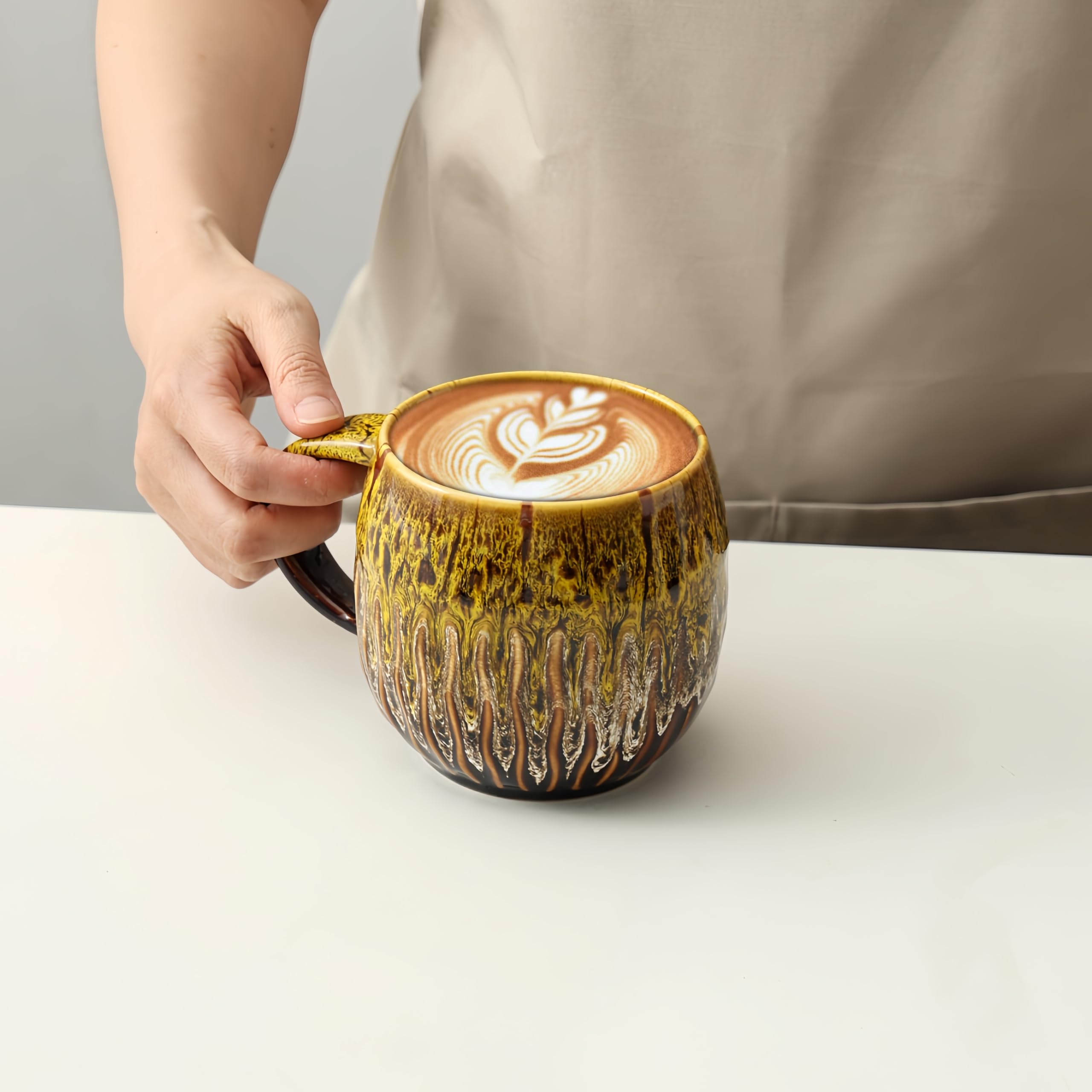 Taza lpylxingyan resistente al calor y retiene el calor para bebidas calientes.