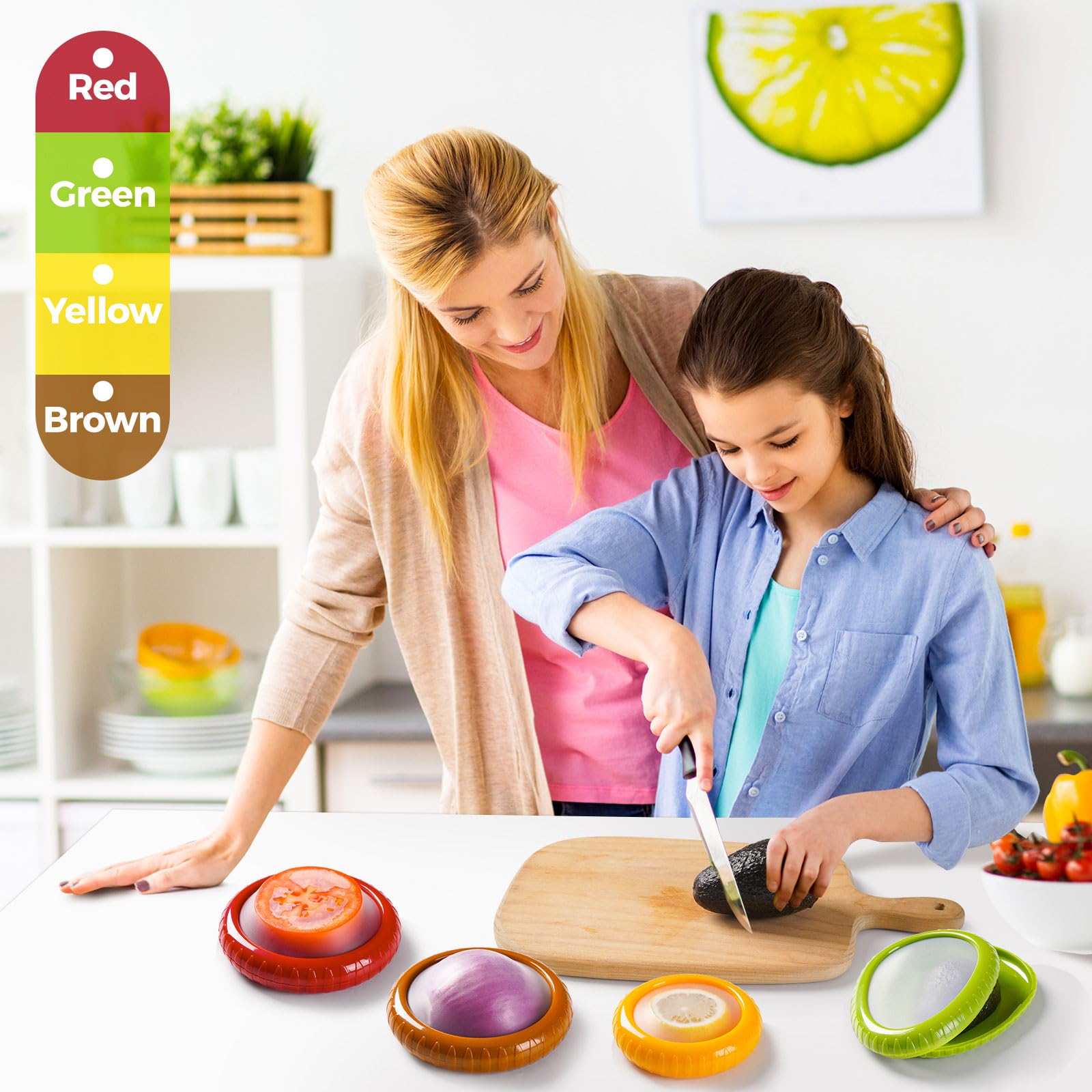 LPZXH conjunto-4-piezas-silicona ofrece versatilidad para medio aguacate y más.