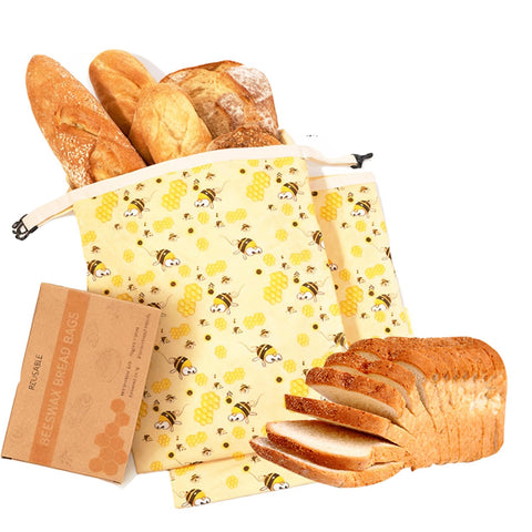 Bolsas de pan reutilizables LQOKTW, juego de dos para almacenamiento práctico.