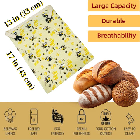 Bolsas LQOKTW XL 17x13 para pan, tamaño ideal para hogazas.