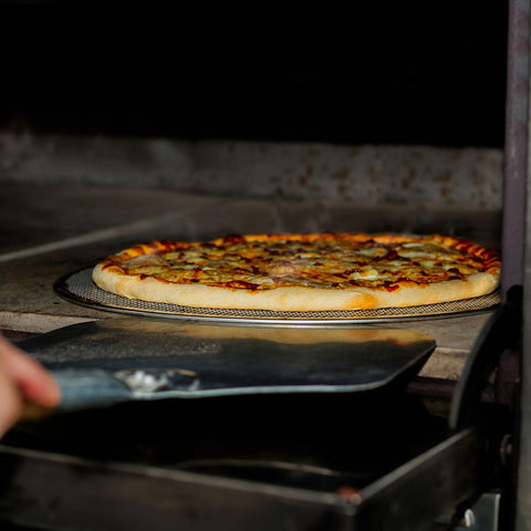 LRUI diseño perforado para horneado rápido en pizzas de 12 pulgadas