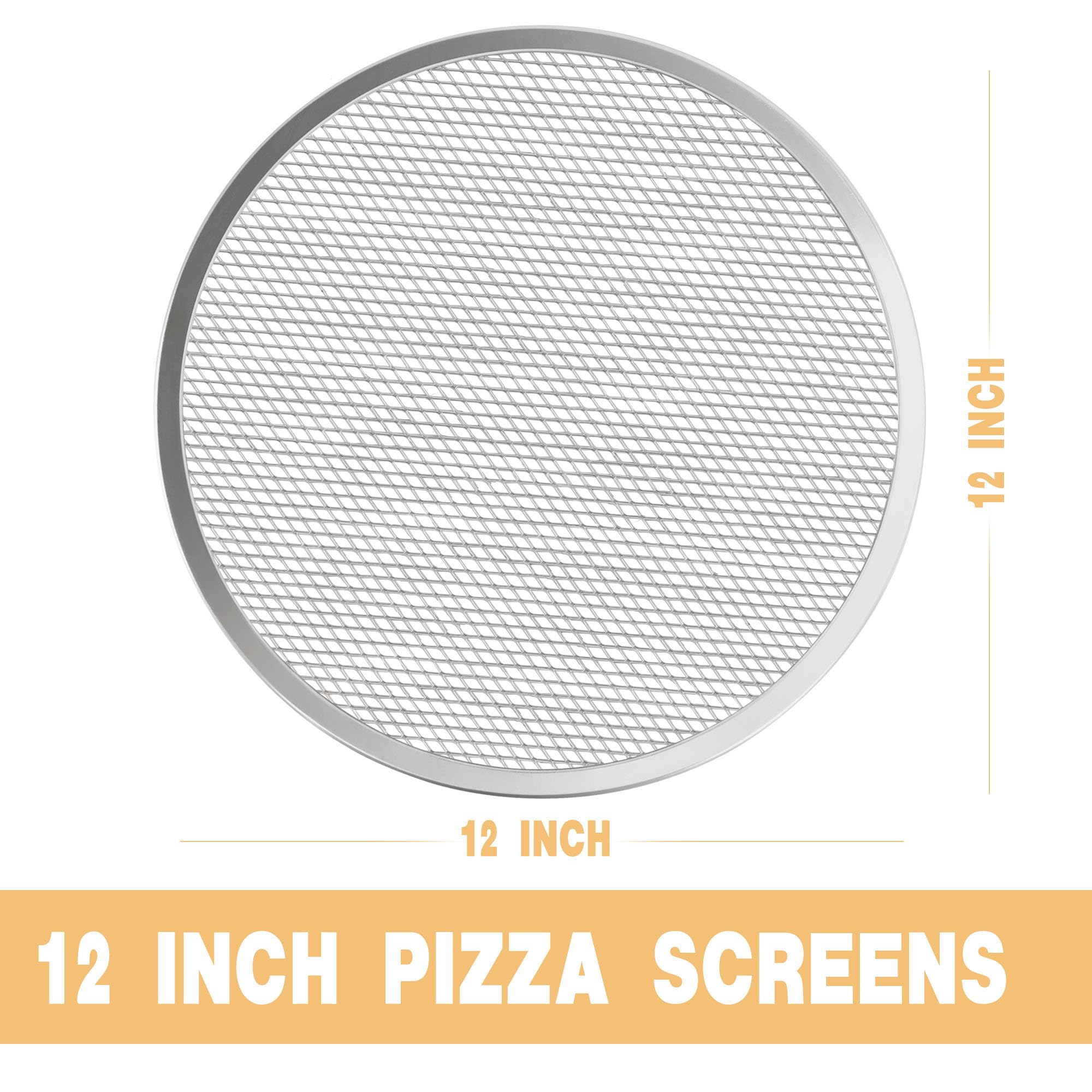 LRUI pan de aluminio perforado de 12 pulgadas para hornear más rápido