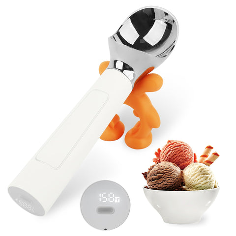 LT LAUDTEC Cuchara-heladora calentamiento rápido para helado duro, uso eficiente.