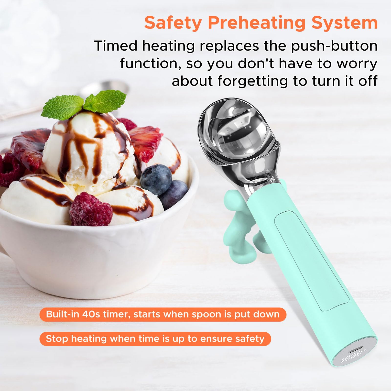 LT LAUDTEC Pantalla de estado muestra temperatura y energía para control preciso.