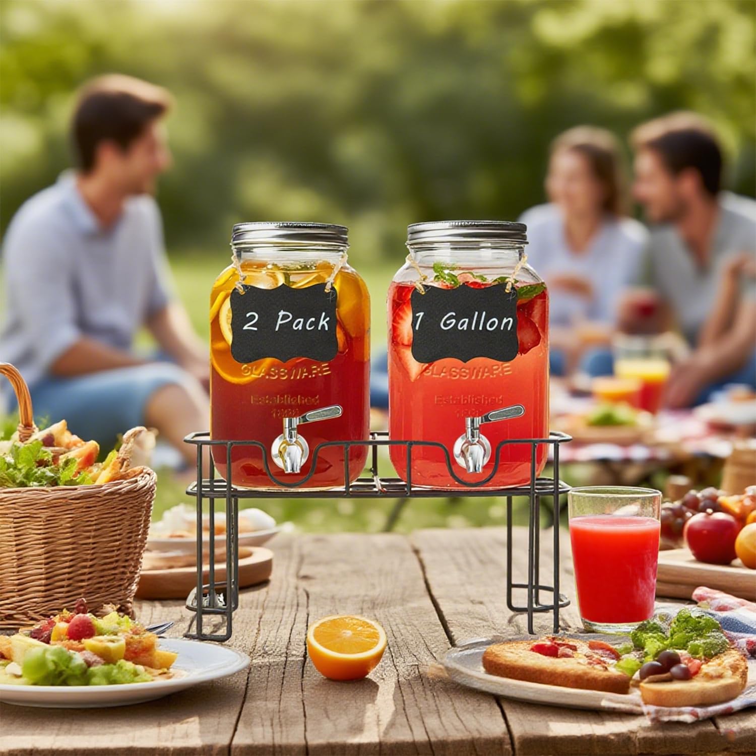 Ltzmcmy dispensadores-para-fiestas-juices-te, perfectos para reuniones y eventos.