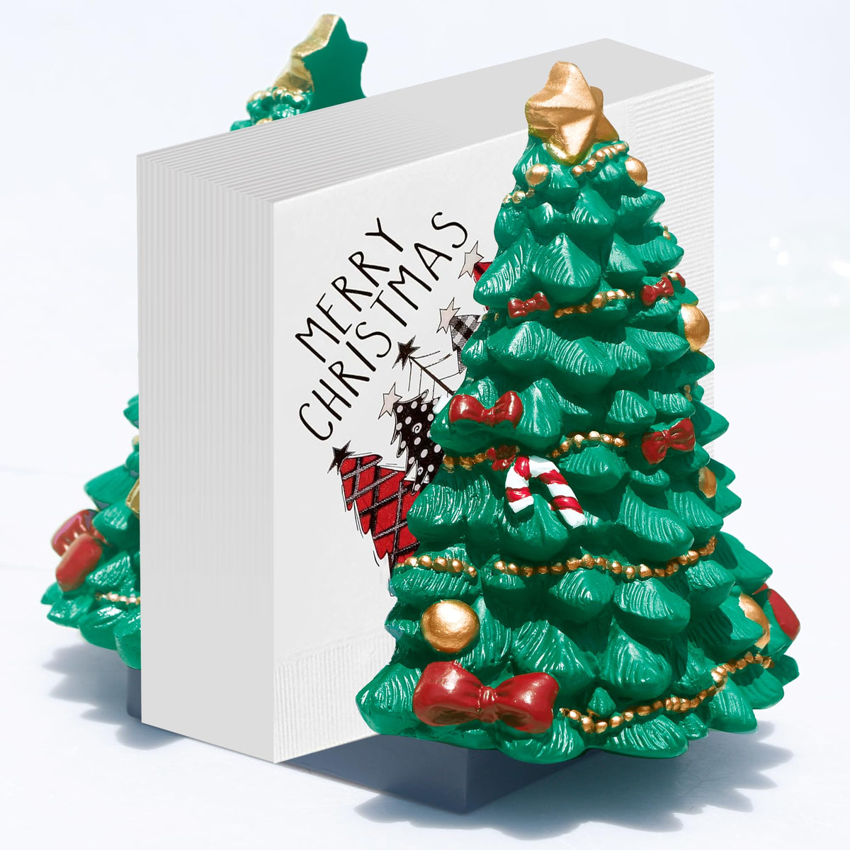 LUANT porta-servilletas árbol de Navidad para mantener las servilletas ordenadas en la mesa.