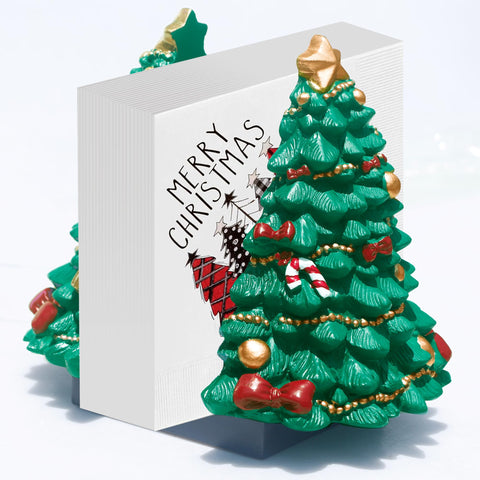 LUANT porta-servilletas árbol de Navidad para mantener las servilletas ordenadas en la mesa.
