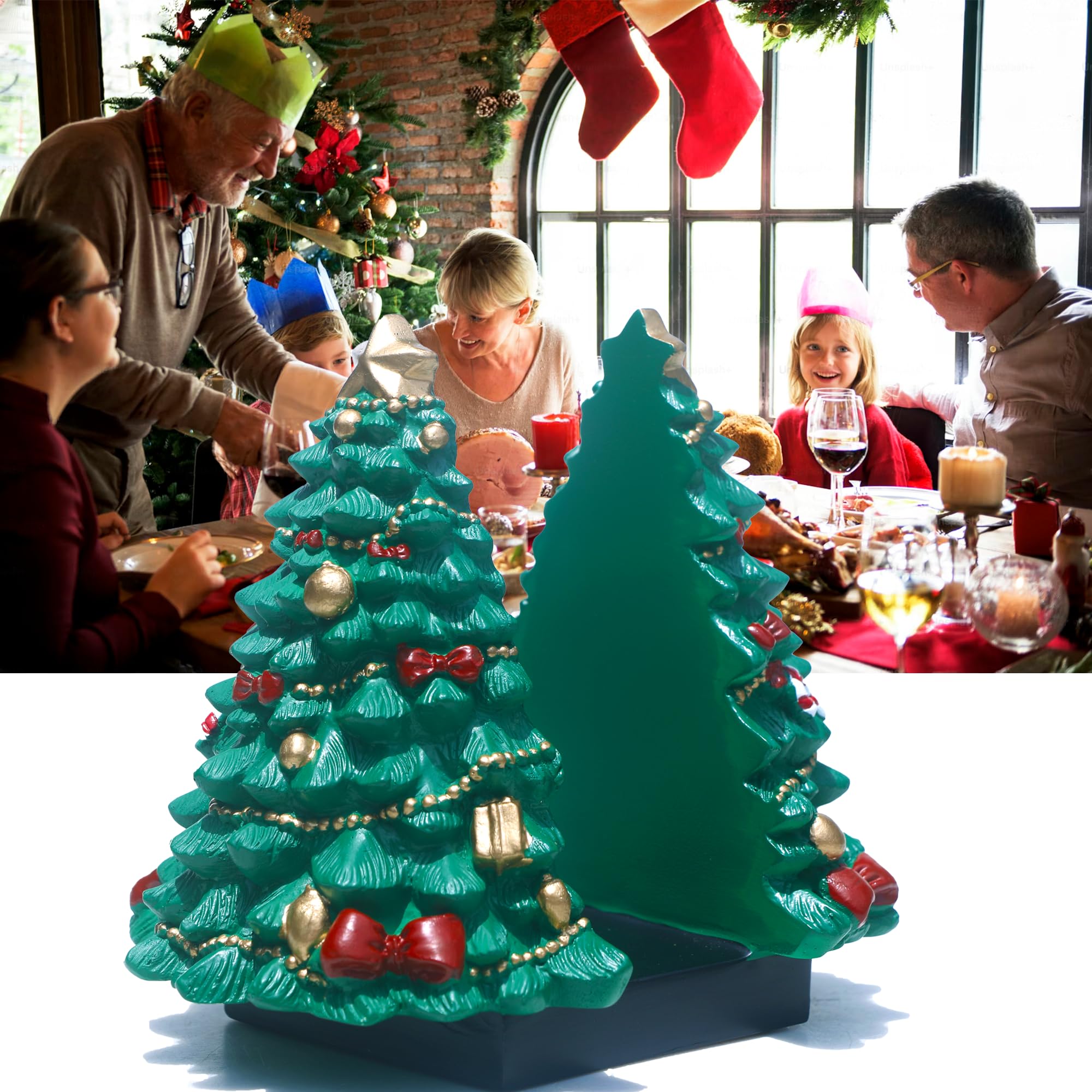 LUANT diseño navideño centro de mesa para la celebración.