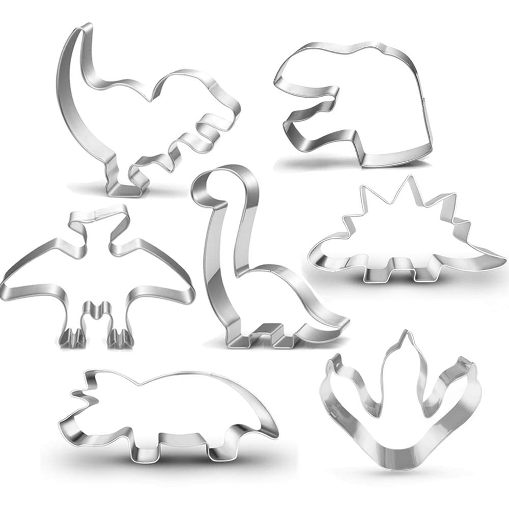 Cortadores de dinosaurios LUBTOSMN para galletas divertidas y precisas.