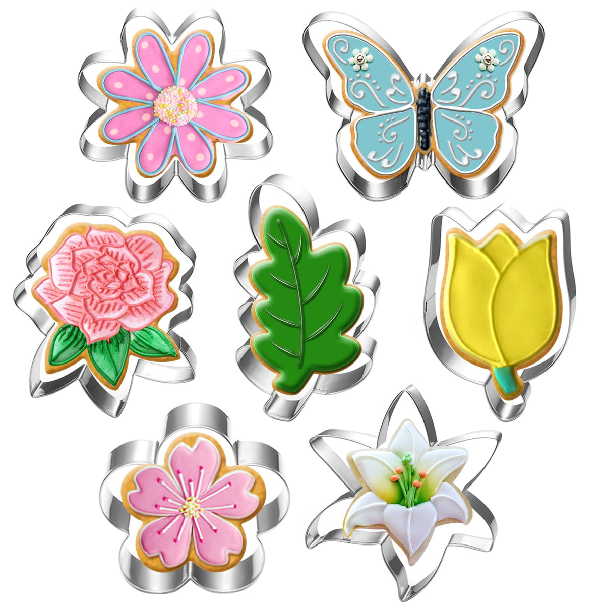 Cortador Lubtosmn Margarita para galletas decorativas con forma floral