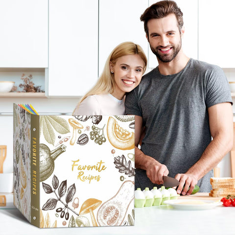 LuBudingJoy Recetario diseño exquisito para lucir en la cocina