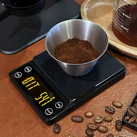Luckcenly Escala ideal para espresso y goteo, mejora el control.