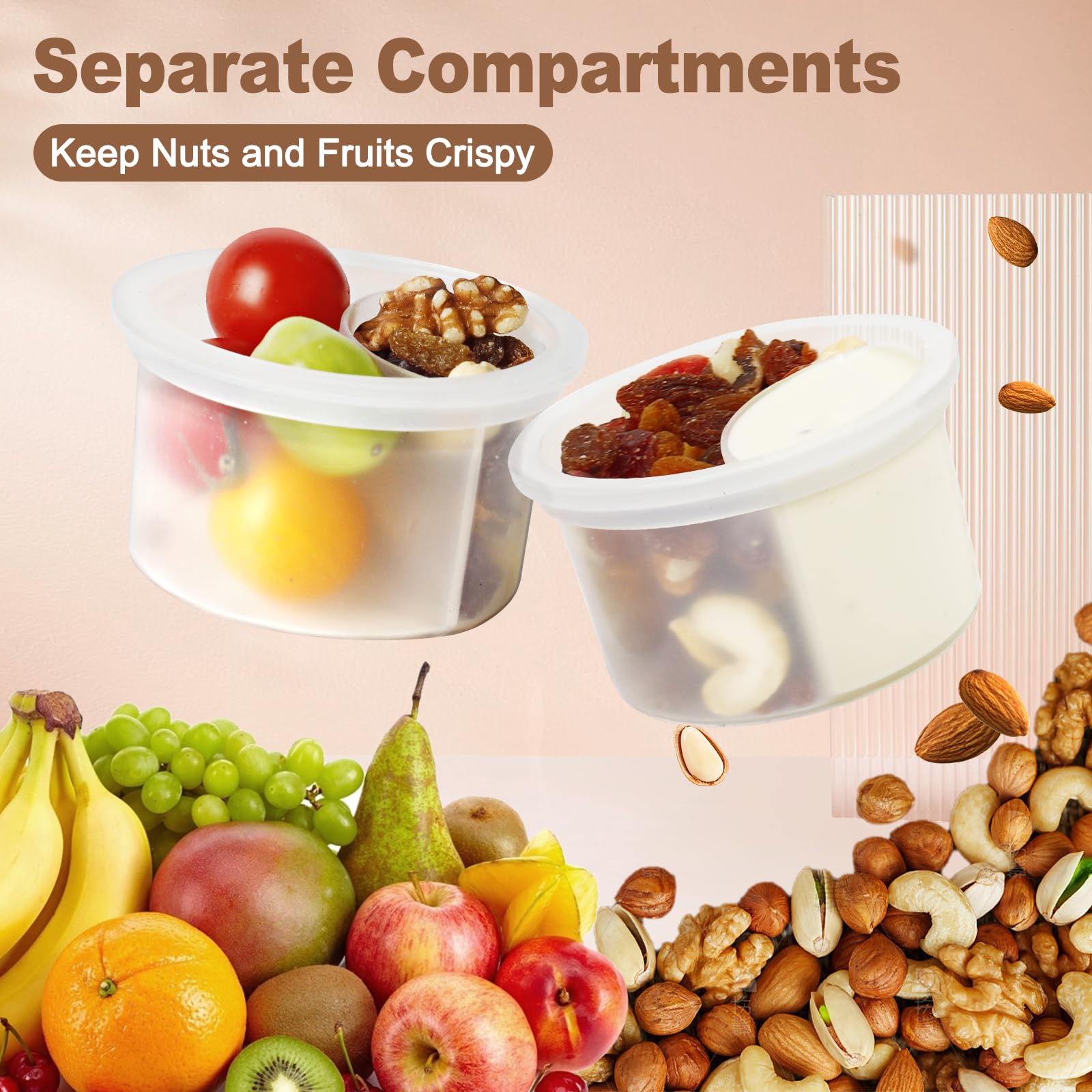 LUCKJOY cuchara plegable integrada en la tapa para llevar
