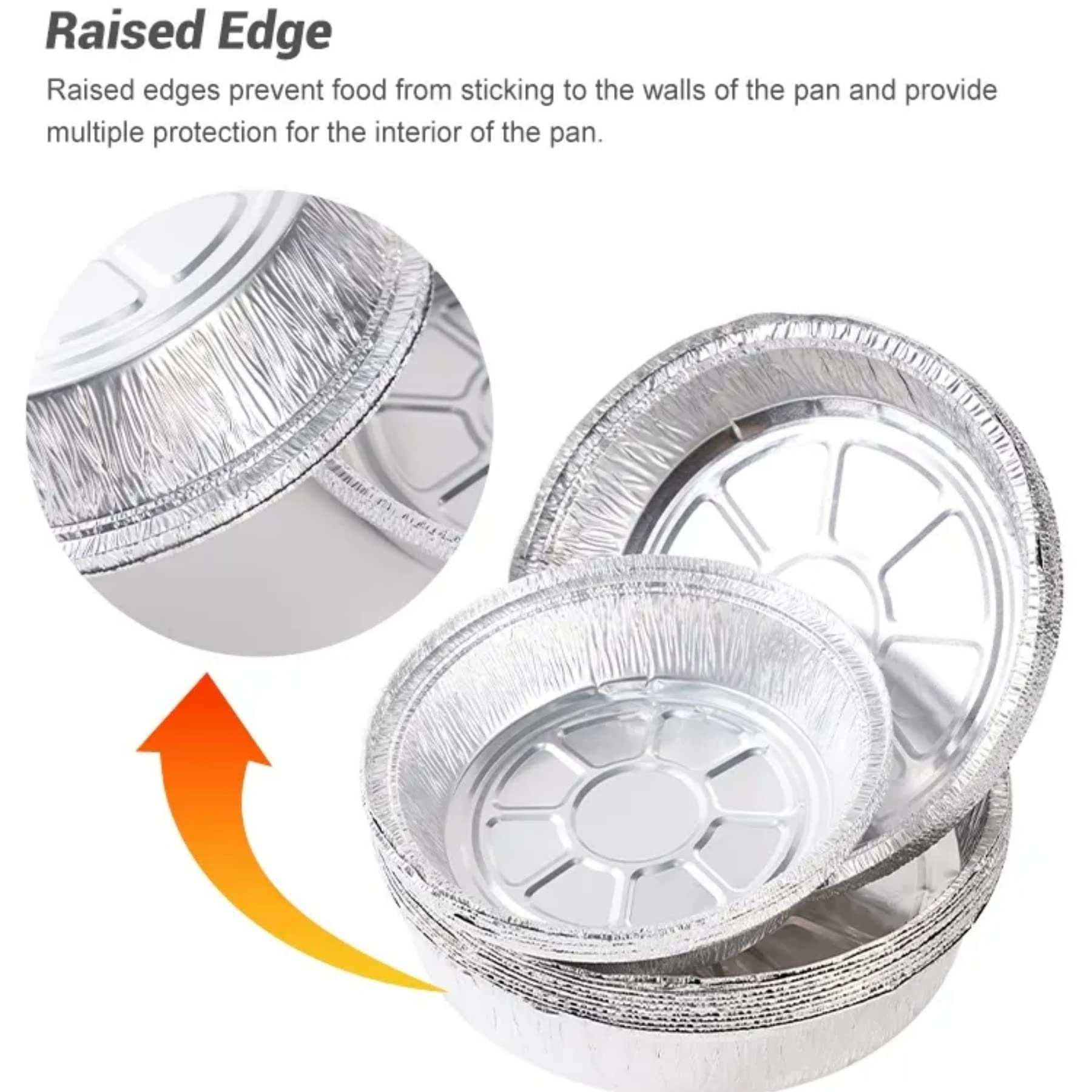 LUCKMETA empaque de 30 bandejas de aluminio para organización en la cocina