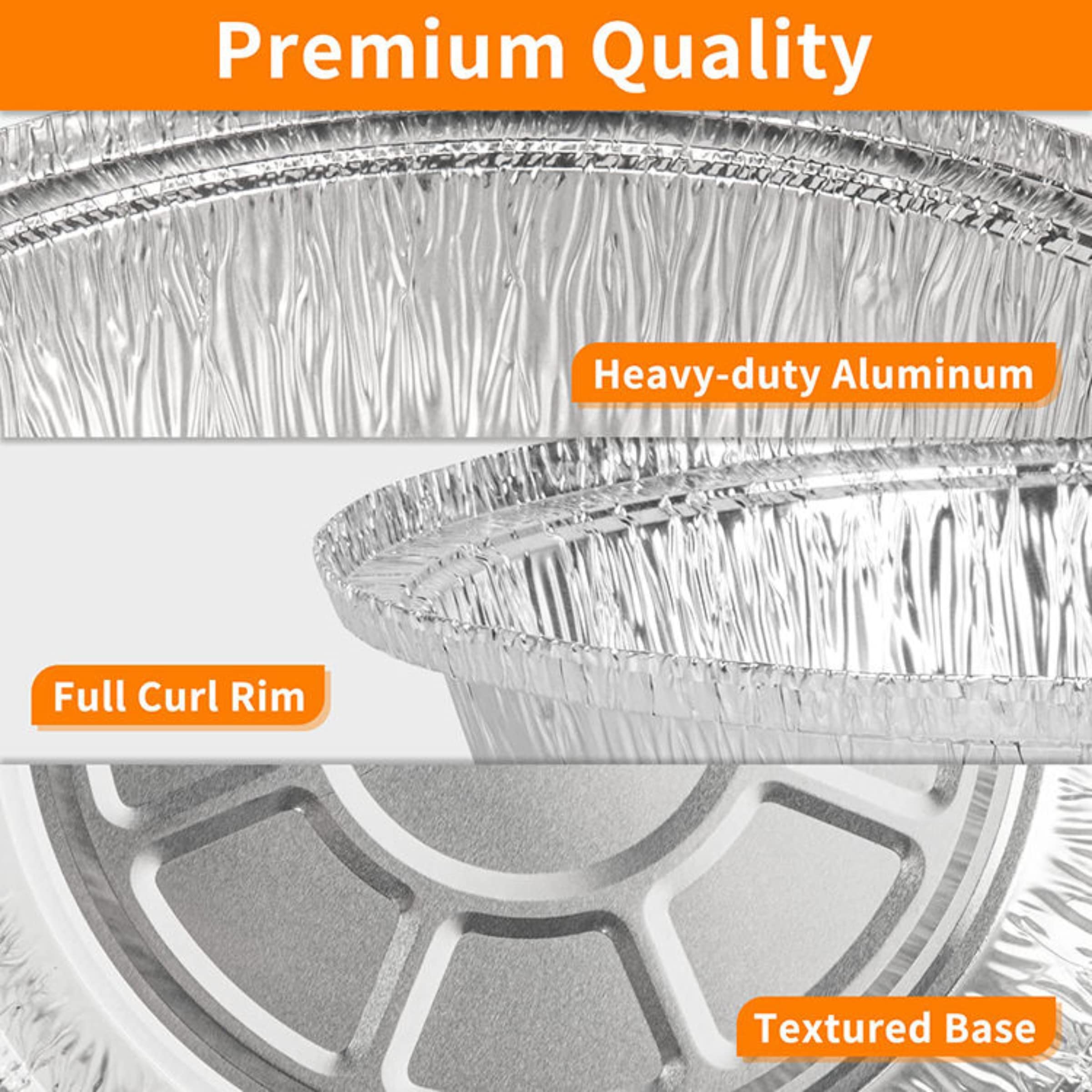 LUCKMETA molde aluminio 8 pulgadas para porciones caseras y fáciles.