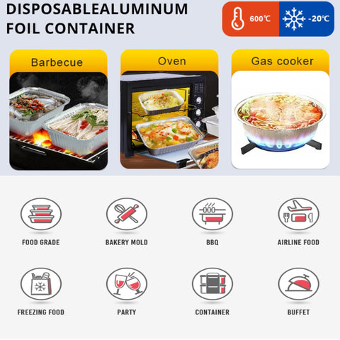 LUCKMETA tapa plástica transparente para bandeja de aluminio