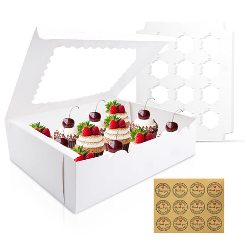 Luck.WH cajas magdalenas con ventana para exhibirlas de forma atractiva