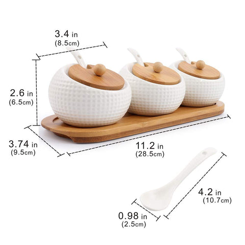 Lucky Goddness contenedores porcelana mantienen especias secas y listas para usar