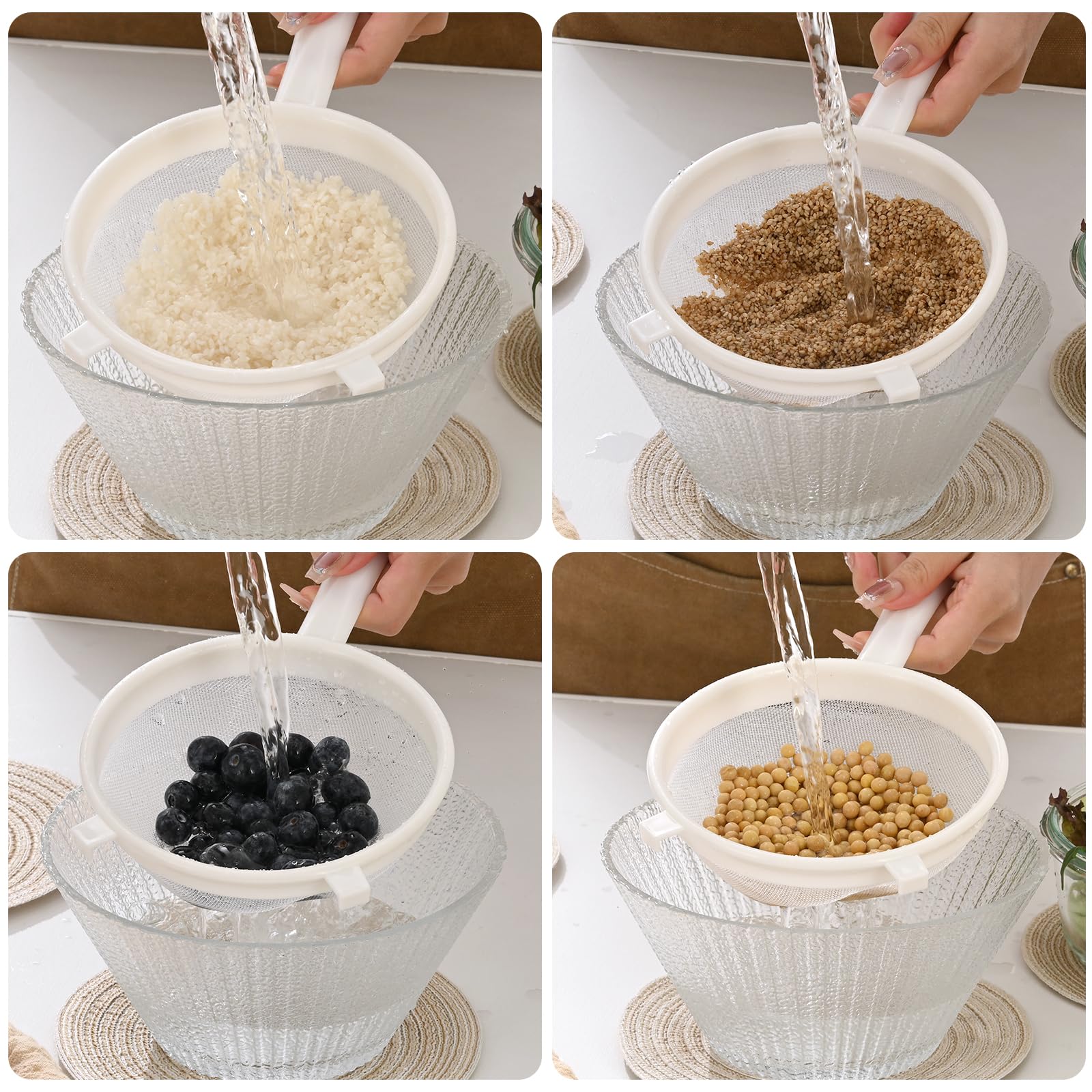 Luckyiren para kefir y kombucha: colador versátil para bebidas fermentadas.