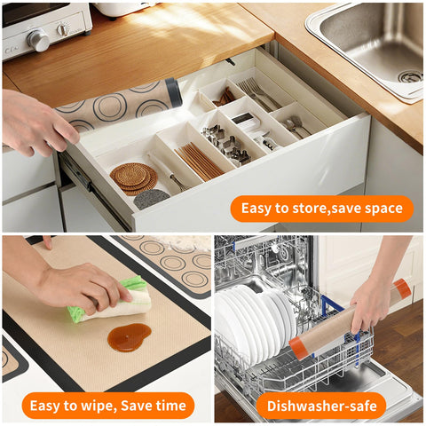 Luckyiren tapete enrollado para almacenamiento compacto, ideal para cocinas pequeñas