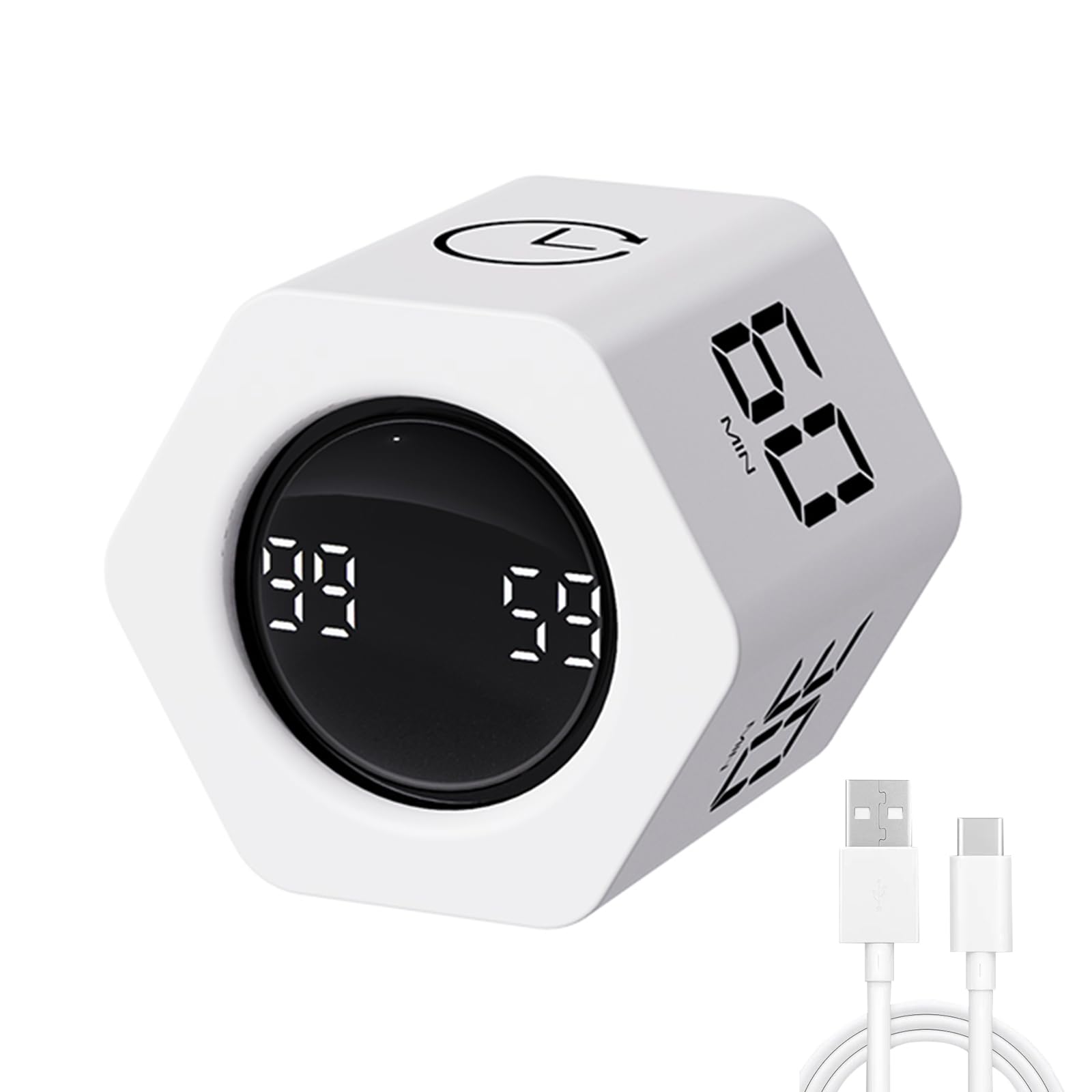 LUCKY TIME cubo pomodoro en primer plano para productividad