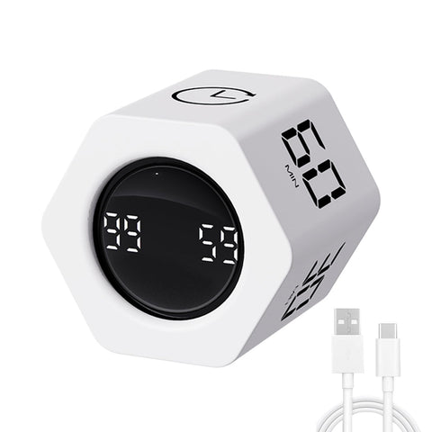 LUCKY TIME cubo pomodoro en primer plano para productividad