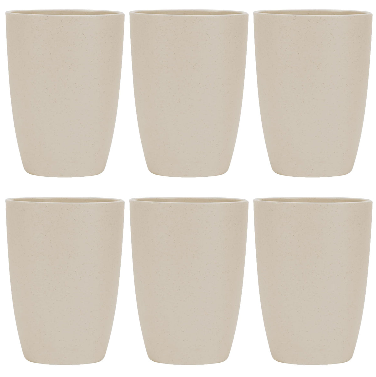 Vaso LuckyZone de fibra de trigo 12 onzas beige, ligero y seguro
