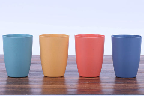 Juego LuckyZone para picnic y camping, vaso de paja de trigo 12 oz.