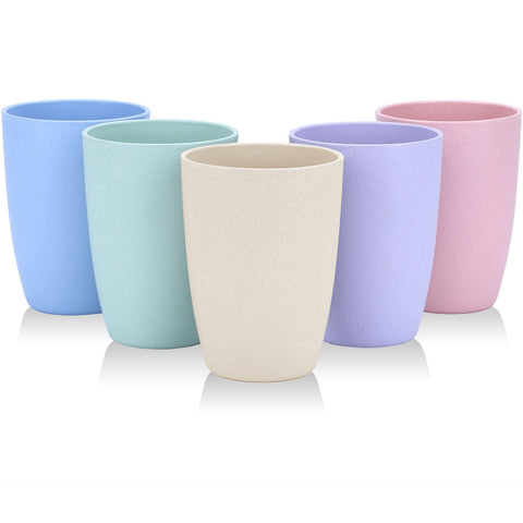 LuckyZone copa de trigo irrompible 12 oz: conjunto de 5, ideal para exteriores.