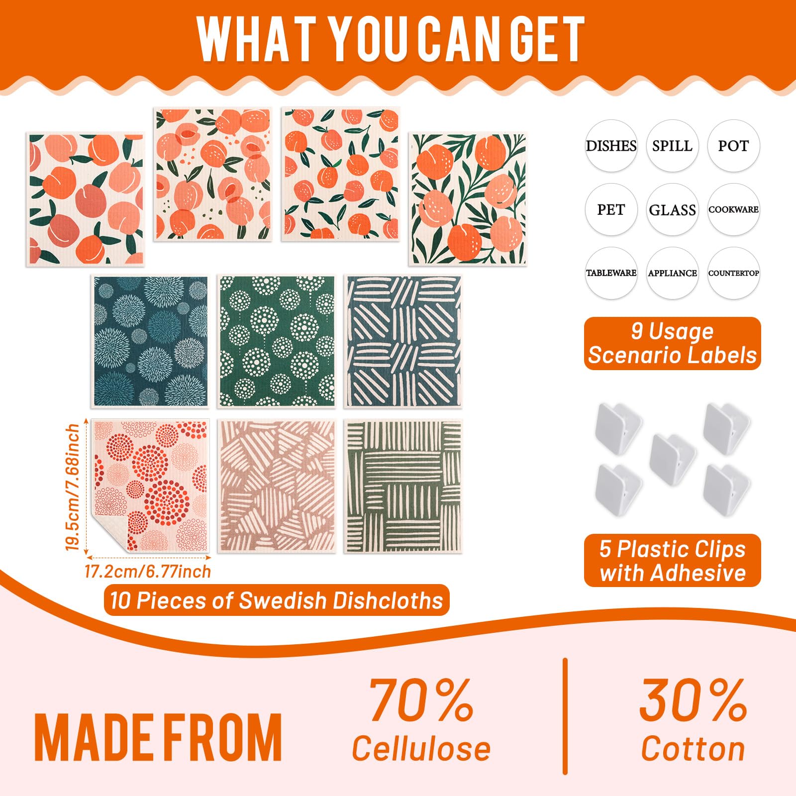 Diseños estampados Lucomb para decorar la cocina.