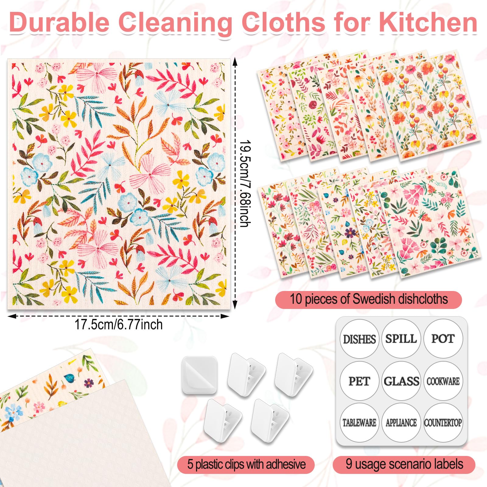 Paño sueco Lucomb de absorción alta para líquidos y derrames.
