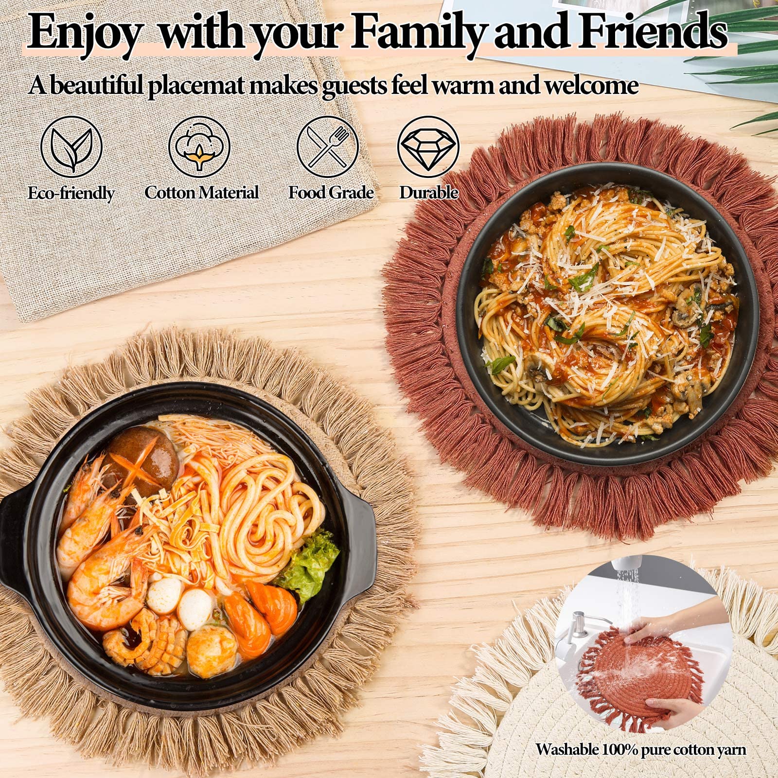 Lucomb placemats con aislamiento térmico para evitar quemaduras en la mesa