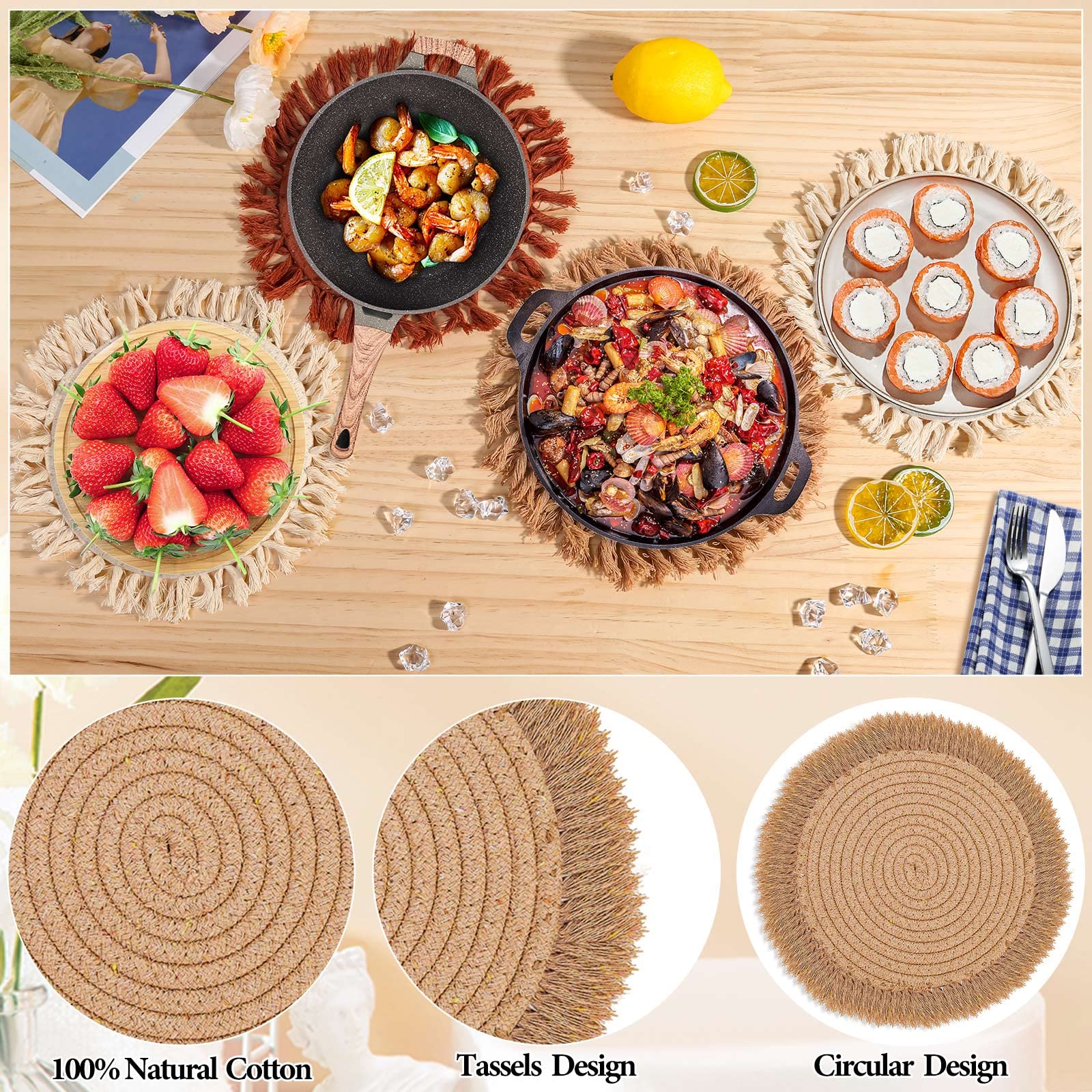 Lucomb placemats ideal regalo para ocasiones especiales y anfitriones