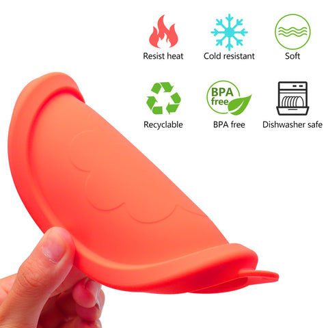 LUVCOSY Tapa de silicona con sello hermético para Pyrex, ayuda a conservar alimentos.