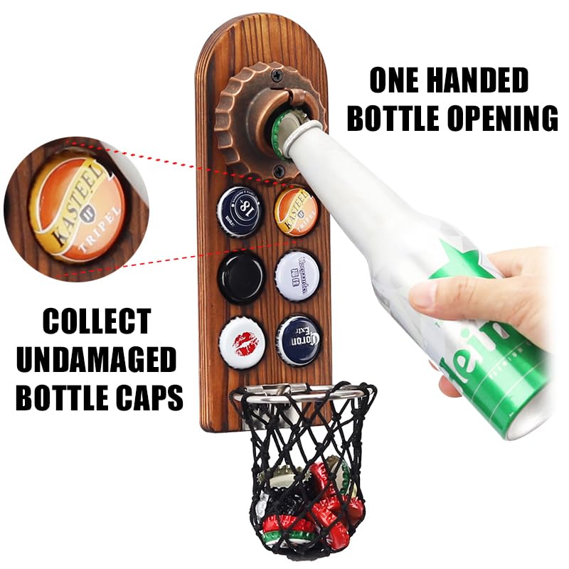 Diseño retro de abrebotellas Lucylanker para un toque clásico en la barra.