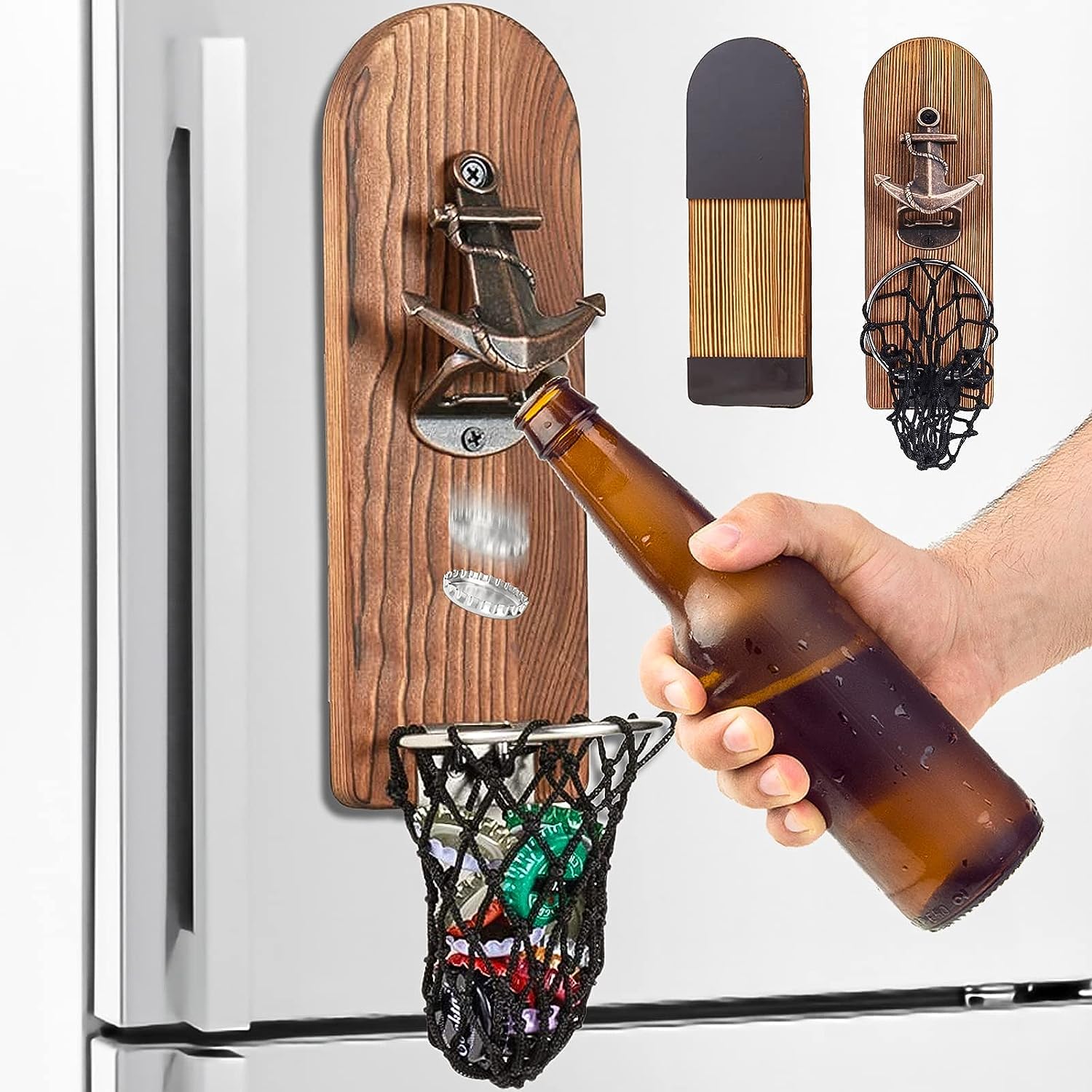 LUCYLANKER abrebotellas de pared con diseño retro, añade estilo a la barra.