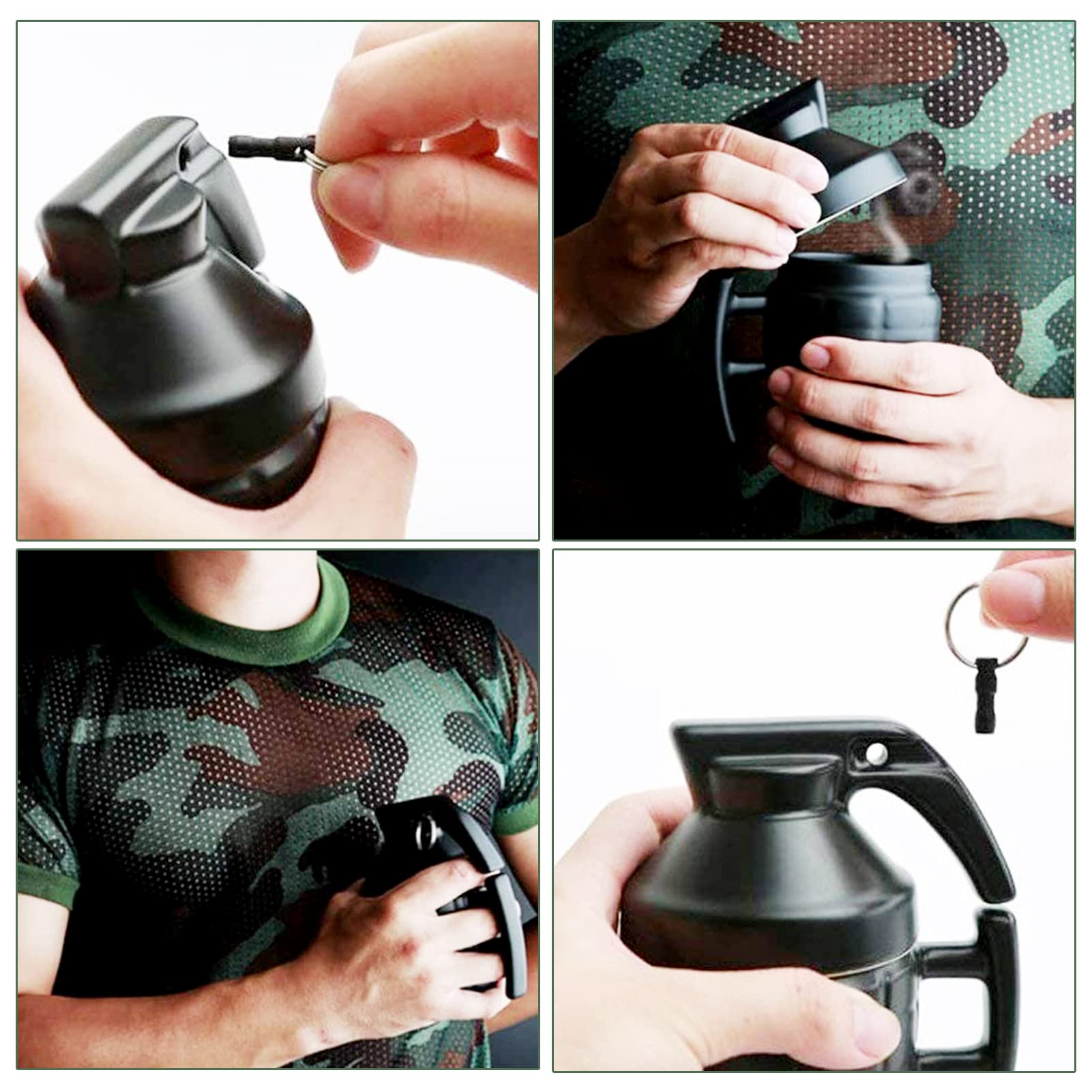 Diseño de granada en taza cerámica LUCYLANKER, estilo único para aficionados.