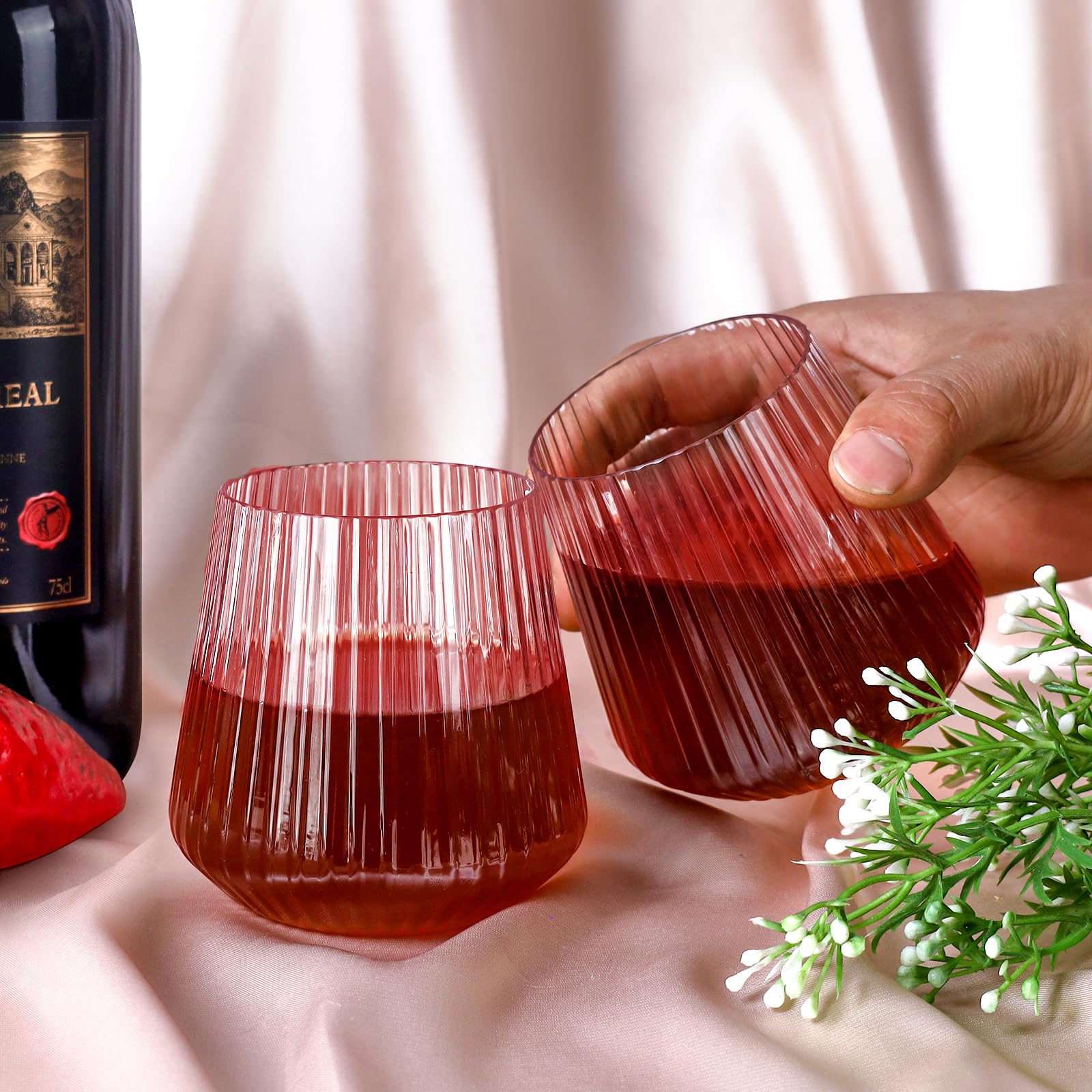 Copas Lueumxc para celebraciones 14 onzas, seguras y reutilizables.
