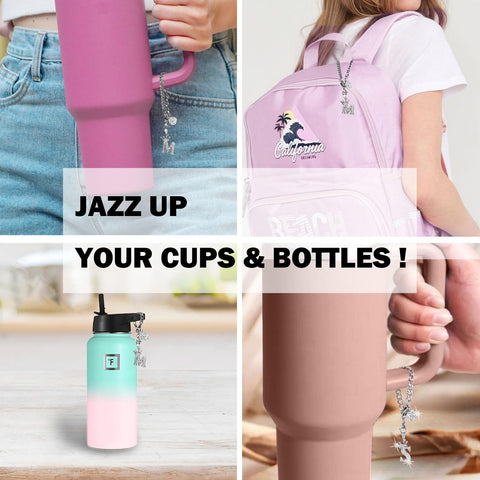 LUHOHI Charms accesorios para taza y bolso Stanley 40oz, añade brillo y estilo.