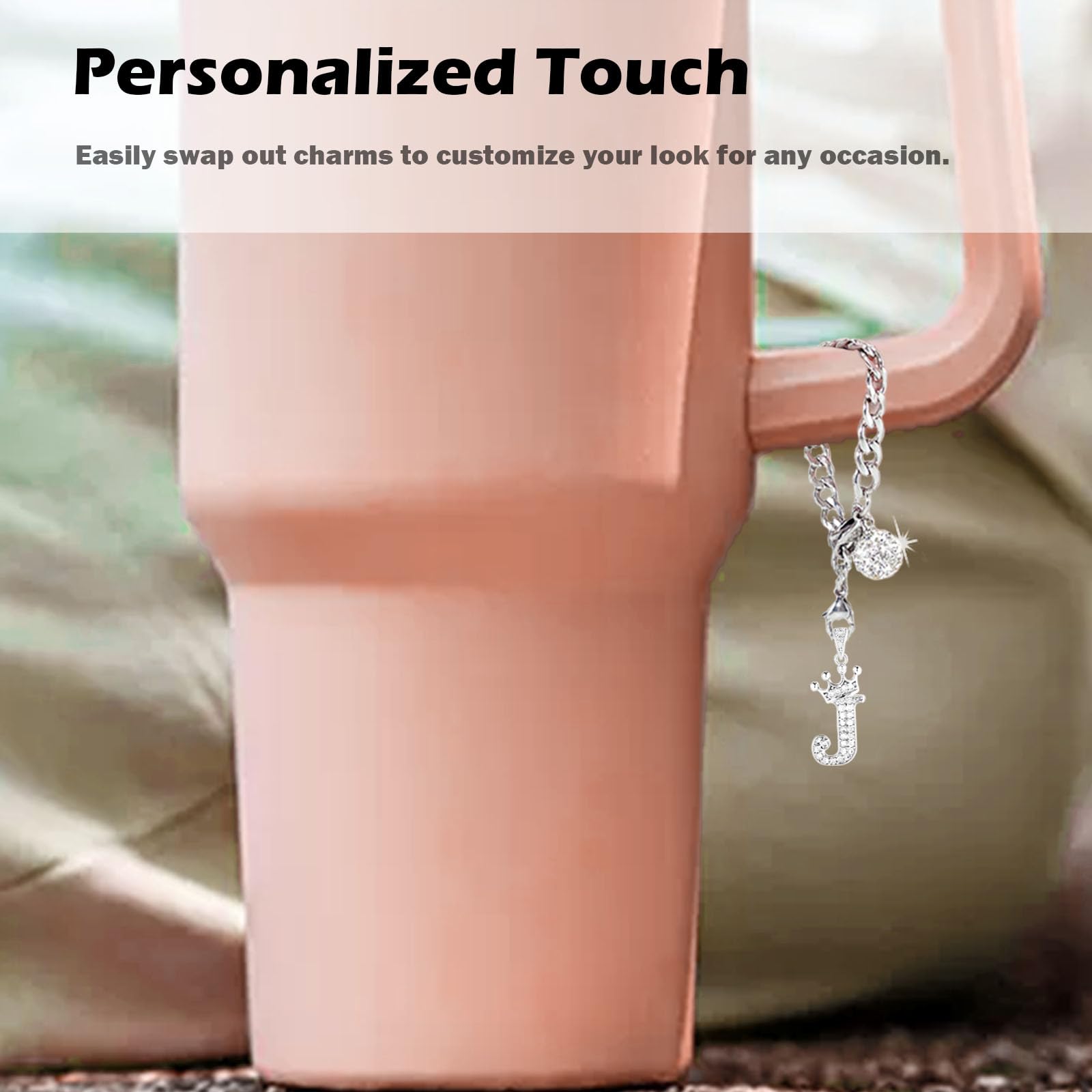 LUHOHI Charms estilo taza personalizada Stanley 40oz, ayuda a identificarla fácilmente.